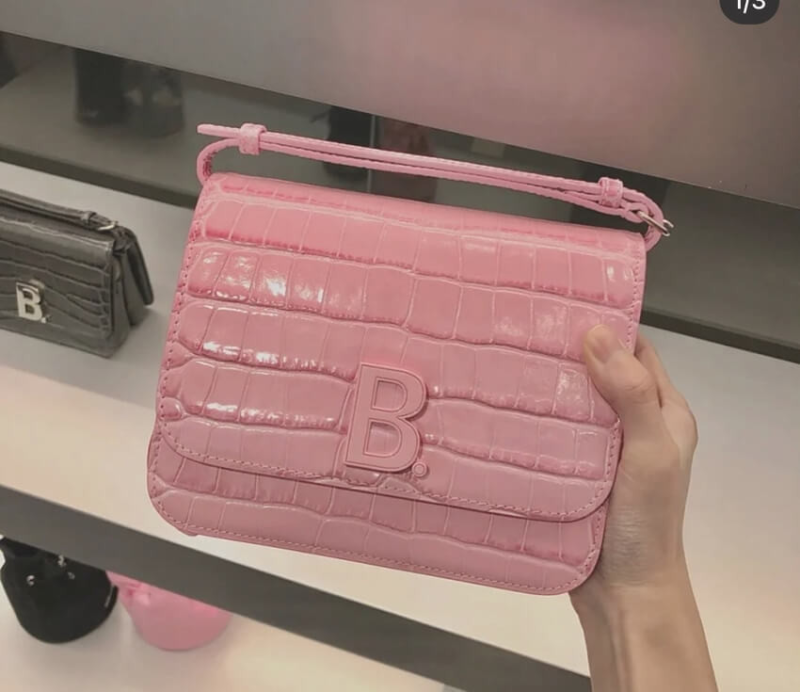 Structured-B-Small-Shoulder-Bag-in-Croc-Effect-Leather-Pink-Structured-B-Small-Shoulder-Bag-in-Croc-Effect-Leather-Pink-1.webp