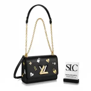 Structured Epi Leather Twist Shoulder Crossbody Bag MM M52891