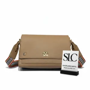 Structured Grainy Leather Note Crossbody Messenger Bag 80219061