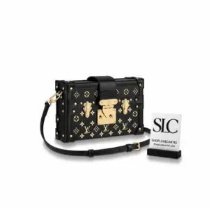 Structured Petite Malle Monogram Metal Crossbody Bag M57817
