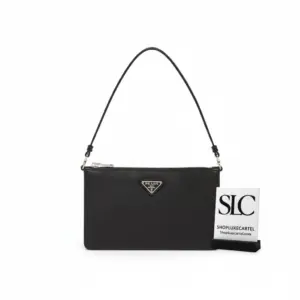 Structured Saffiano Leather Mini Crossbody Shoulder Bag 1BC155