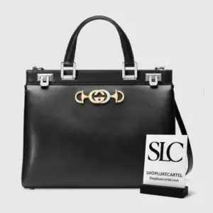 Structured Smooth Leather Medium Top Handle Shoulder Bag 564714