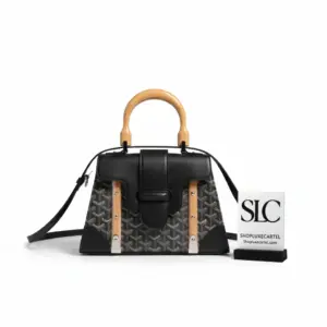 Structured Top Handle Bag with Wooden Detail PM 541291