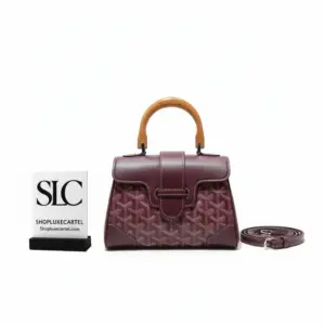 Structured Top Handle Bag with Wooden Details 20189