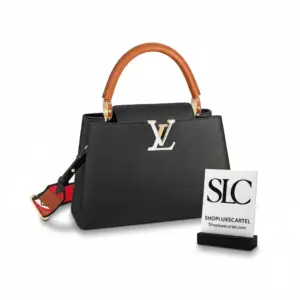 Structured Two-Tone Taurillon Leather Top Handle Handbag M59020