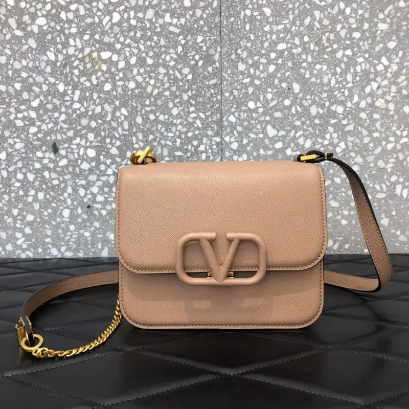 Structured-V-Accent-Small-Shiny-Calfskin-Shoulder-Bag-0021-Apricot-Structured-V-Accent-Small-Shiny-Calfskin-Shoulder-Bag-0021-Apricot-1.webp