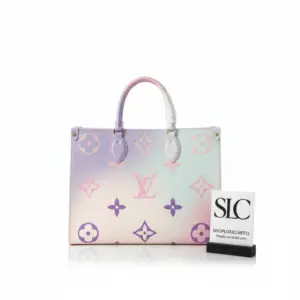 Sunrise Pastel Gradient Print Large Tote Bag M20510