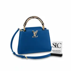 Taurillon Python-Skin Capucines BB Top Handle Handbag N98387 N97980