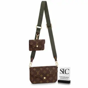 Three-Piece Felicie Crossbody Pouch with Chain Strap M80091
