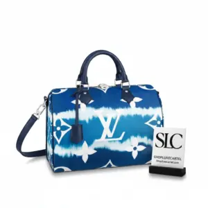Tie-Dye Print Boston Bag with Shoulder Strap 30 M45146 M45123