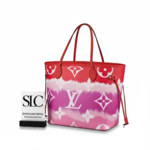 Tie-Dye Print Canvas Medium Shoulder Tote Bag M45127 M45128 M45270
