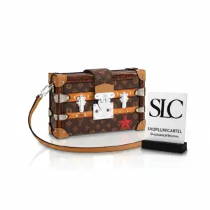 Transformed Canvas Petite Malle Crossbody Trunk Clutch Bag M52737