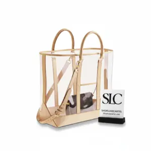 Transparent Monogram Print Tote Shoulder Bag Neverfull MM M44160