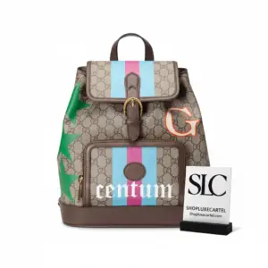 Travel Backpack with Interlocking G Monogram Print 674147