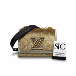 Twist Lock PM Shoulder Bag with Gold Sequins M55842