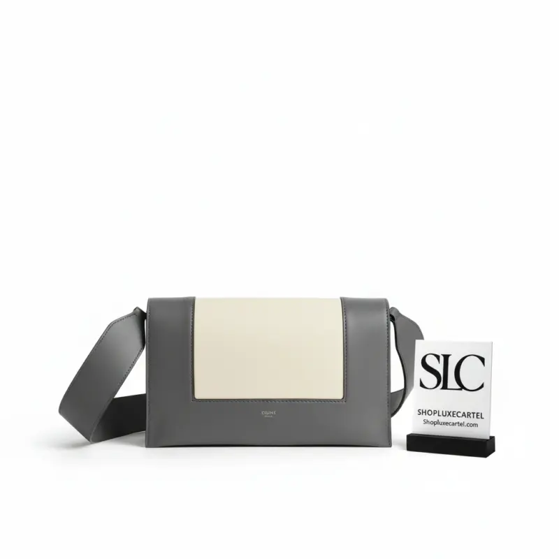 Two-Tone-Frame-Medium-Leather-Shoulder-Bag-Grey-White-180263-1.webp