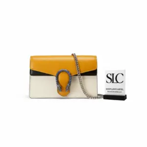 Two-Tone Leather Dionysus Super Mini Shoulder Bag 476432