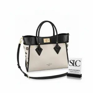 Two-Tone Leather On My Side PM Top Handle Bag M59905