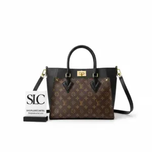 Two-Tone Leather Top Handle Crossbody Shoulder Bag M55933