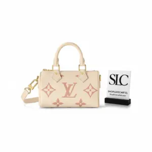 Two-Tone Monogram Empreinte Leather Nano Boston Bag M81913