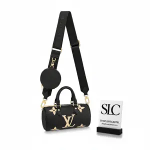 Two-Tone Papillon Barrel Style Crossbody Bag M45980