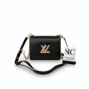 Two-Tone Twist Lock PM Shoulder Bag with Pouch M55685