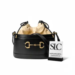 Vintage Style 1955 Horsebit Two-Tone Bucket Bag 602118
