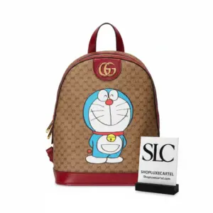 Vintage Style Cartoon Motif Monogram Print Travel Backpack 647816