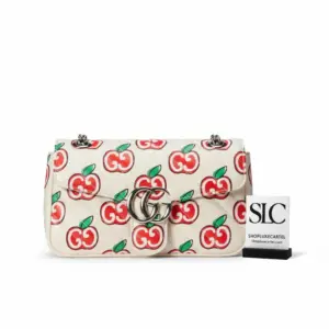 Vintage Style GG Apple Print Crossbody Shoulder Bag 443497