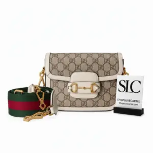Vintage Style Horsebit 1955 Mini Monogram Print Bag 658574