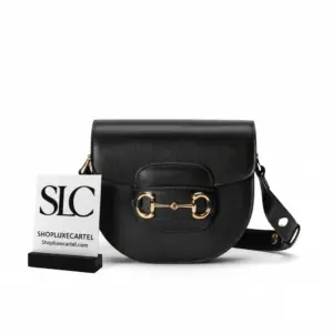 Vintage Style Horsebit 1955 Rounded Leather Mini Bag 760191