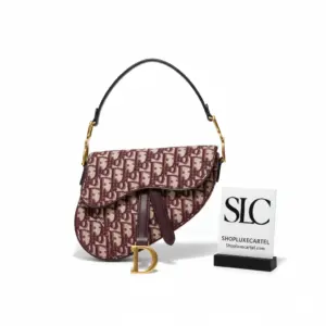 Vintage Style Mini Oblique Jacquard Saddle Crossbody Bag M0447