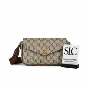 Vintage Style Monogram Web Stripe Mini Crossbody Bag 764961