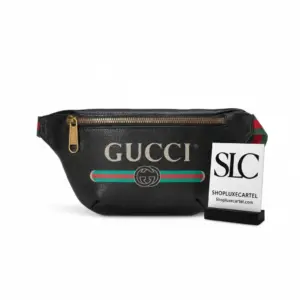 Vintage Style Print Leather Fanny Pack Belt Bag 527792