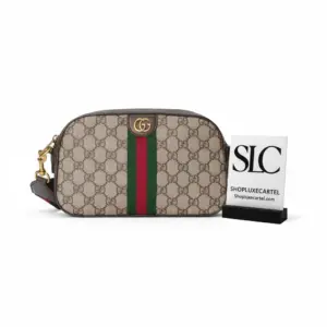 Web Stripe Monogram Print Small Dome Shoulder Bag 752591