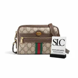 Web Stripe Ophidia GG Supreme Mini Crossbody Bag 517350