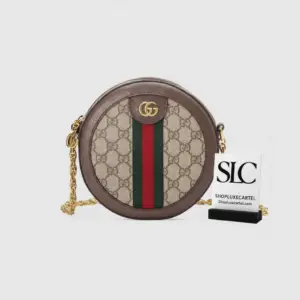 Web Stripe Ophidia Mini GG Round Shoulder Bag 550618