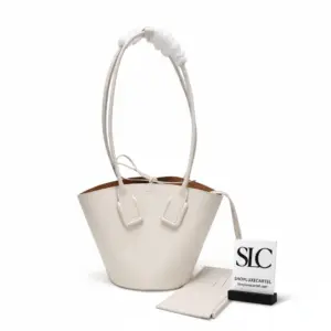 Woven Leather Mini Basket Top Handle Tote Bag 423168