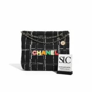 Woven Multicolor Tweed 22 Small Shoulder Hobo Bag AS3260