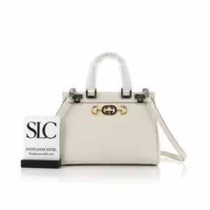 Zumi Style Ostrich Leather Medium Top Handle Bag 569712
